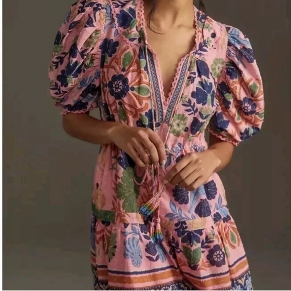 Farm Rio Seashell Minidress, size small - Picture 2 of 7